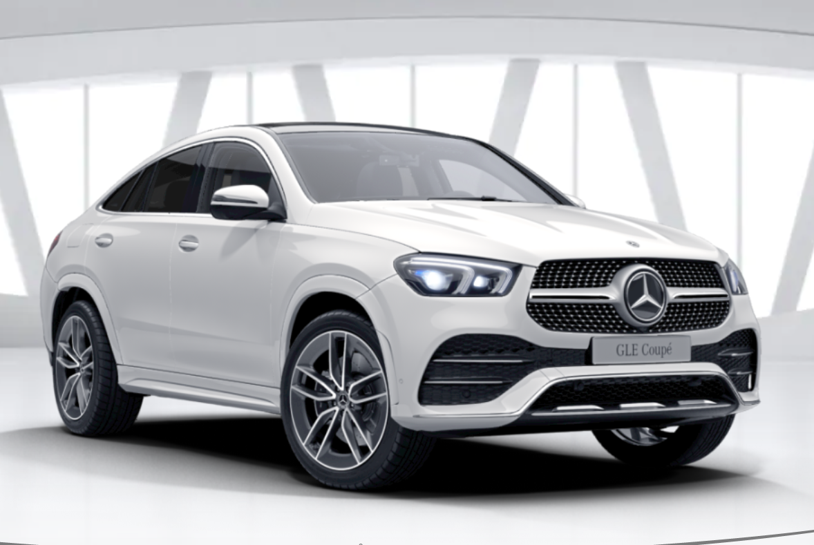 Mercedes GLE coupé 350de 4matic AMG | nové auto skladem |  bílá Polar | maximální výbava | nákup online | autoibuy.com